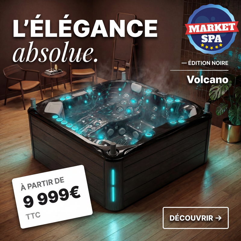 Volcáno - Spa 5 plazas - Negro