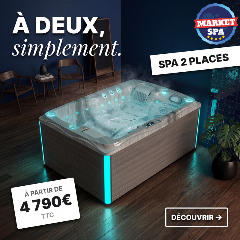 Enchufe doble y listo para usar - Spa 2 plazas - Odyssey