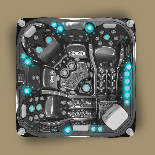 Volcáno - Spa 5 plazas - Negro