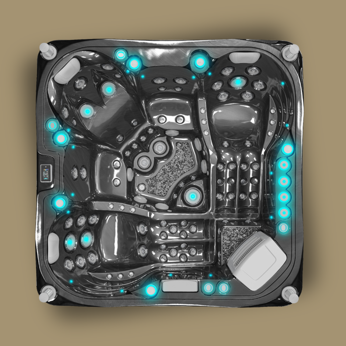 Volcáno - Spa 5 plazas - Negro