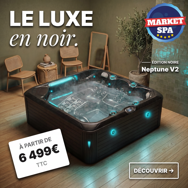 Neptuno V2 - Spa 5 plazas - negro