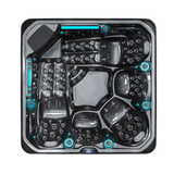 Neptuno V2 - Spa 5 plazas - negro