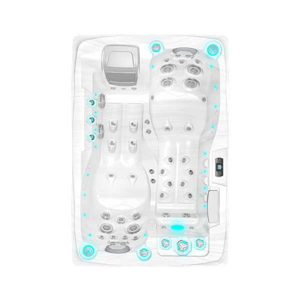 Twin Plug and Play - Spa de 2 plazas - Mármol Blanco
