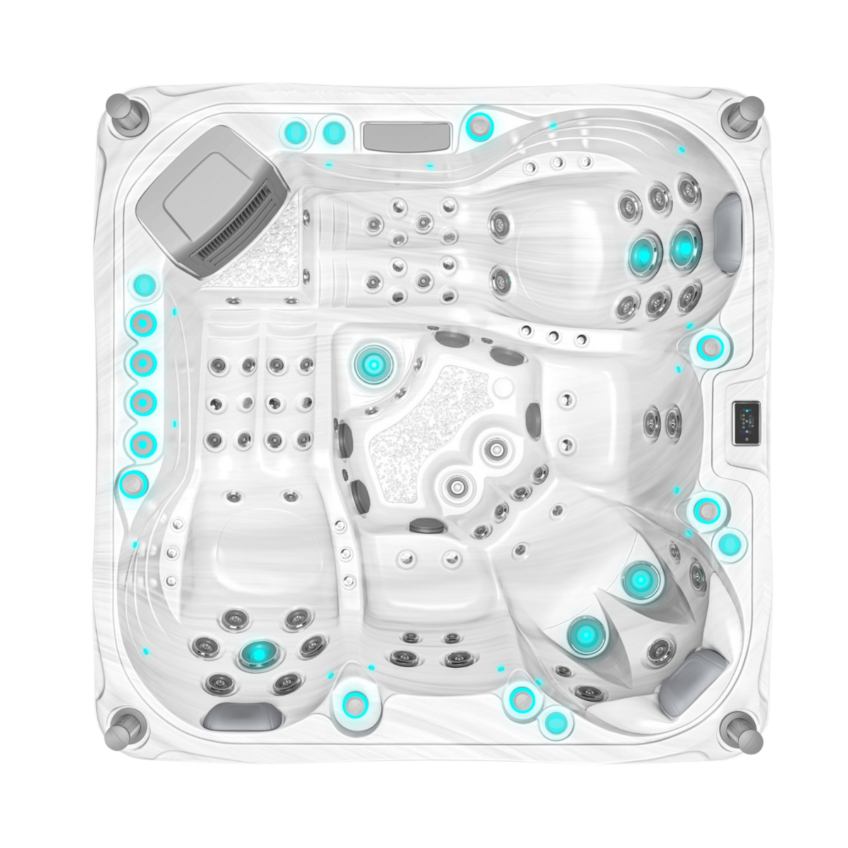 Volcano - Spa 5 plazas - Blanco