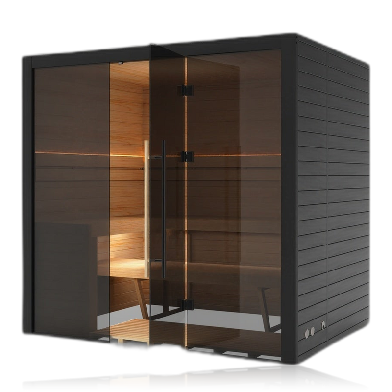 Nero 210, sauna NODO, vue 2, posé au sol