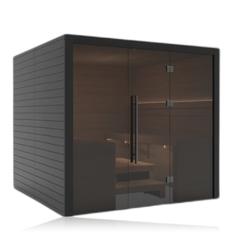 Nero 220, sauna NODO, vue 2, posé au sol