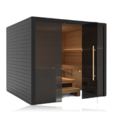 Nero 220, sauna NODO, vue 3, posé au sol